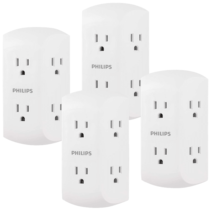 MorningSave 4Pack Philips 6Outlet Extender