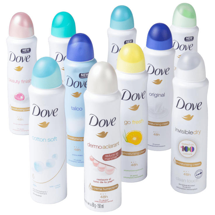 MorningSave: 10-Pack: Dove Antiperspirant Spray Deodorant