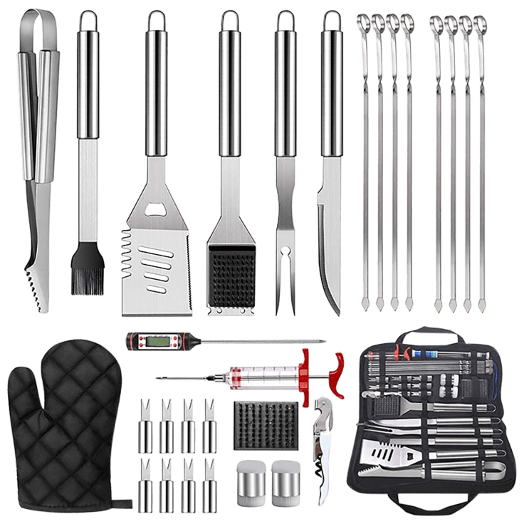 Cheer Collection 30 Piece BBQ Set with Aluminum Case