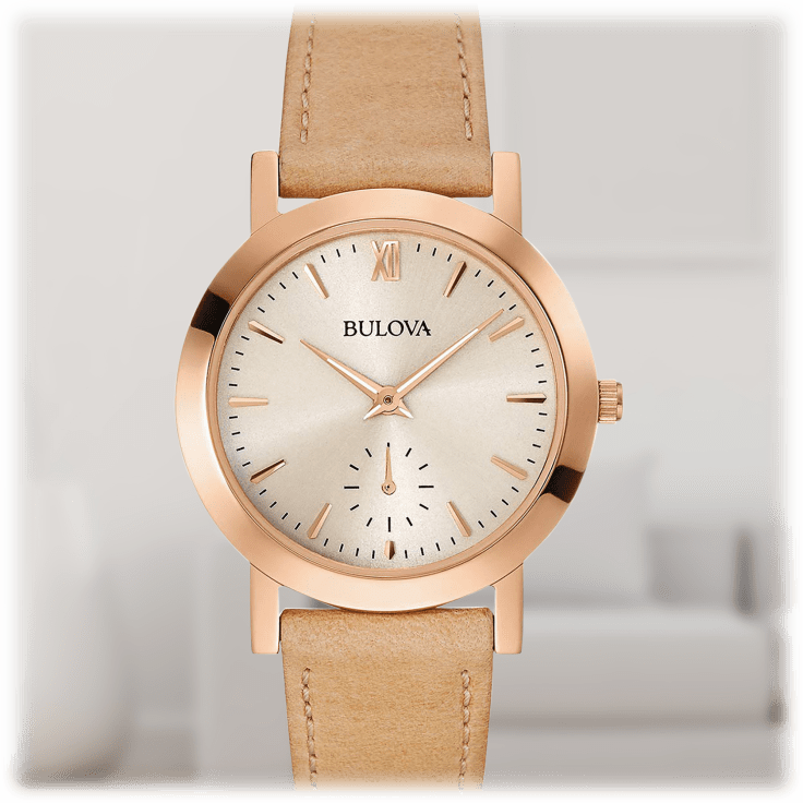 MorningSave Bulova Quartz Classic Ladies Rose Gold Tone Watch in