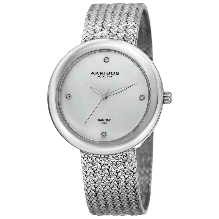 Akribos xxiv ak1050 women's outlet diamond & swarovski crystal watch