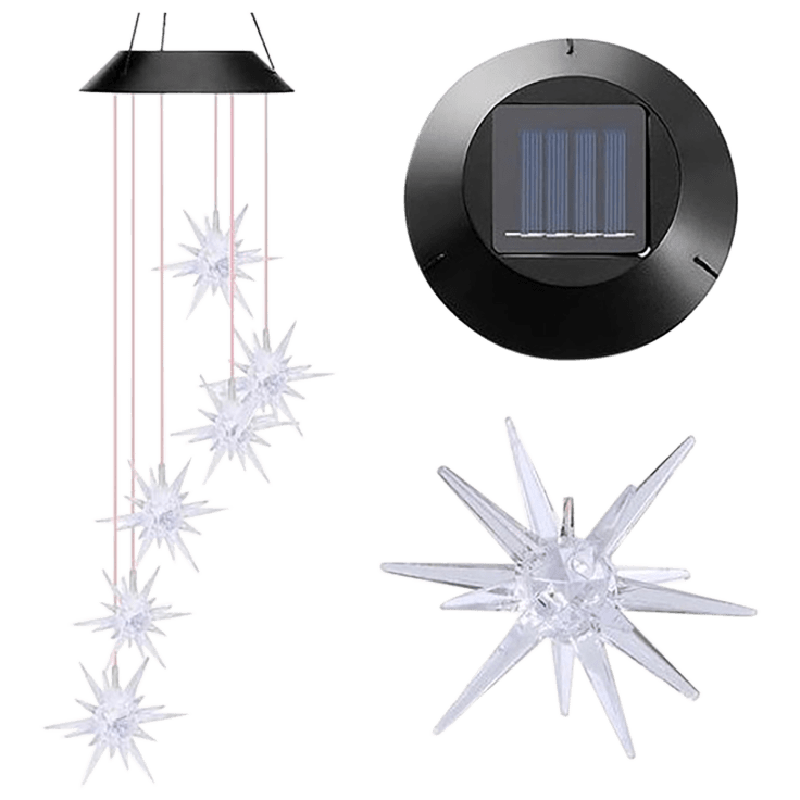 Hakol LED Color-Changing Solar Power Ball Wind Chime