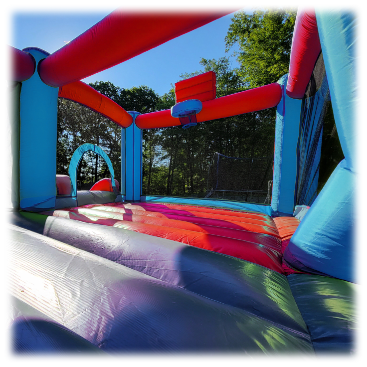 MorningSave Kangaroo Kastle AllInOne Inflatable Dual Bounce House