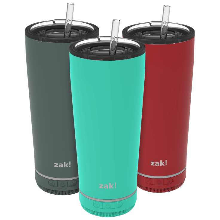 SideDeal: 2-Pack: Zak! Play 18oz Stainless Steel Tumbler with Wireless  Bluetooth Speaker