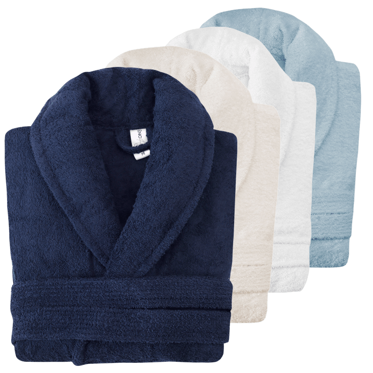 MorningSave Enchante Home Shawl Collar Turkish Bathrobe