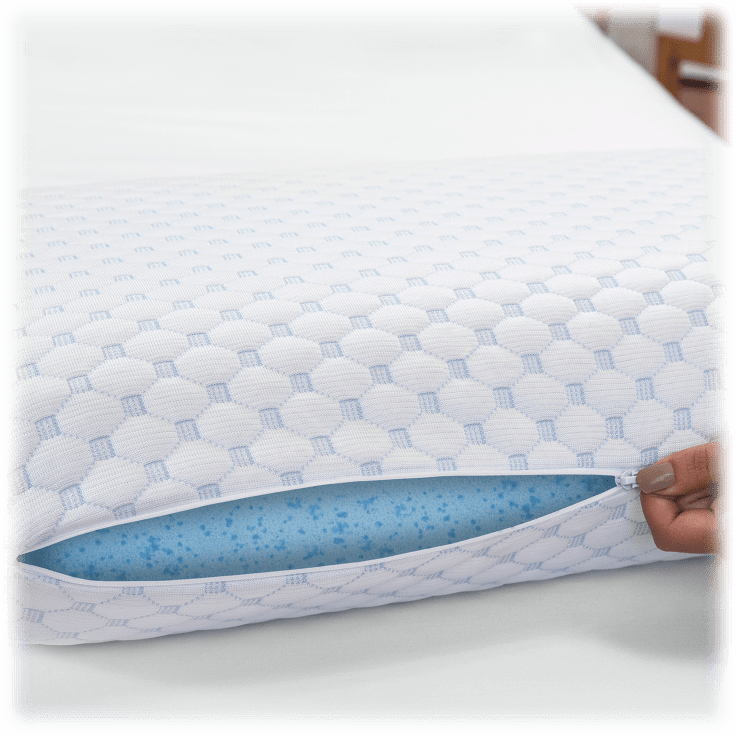 MorningSave SensorPEDIC SuperCOOL GelInfused Memory Foam Bed Pillow