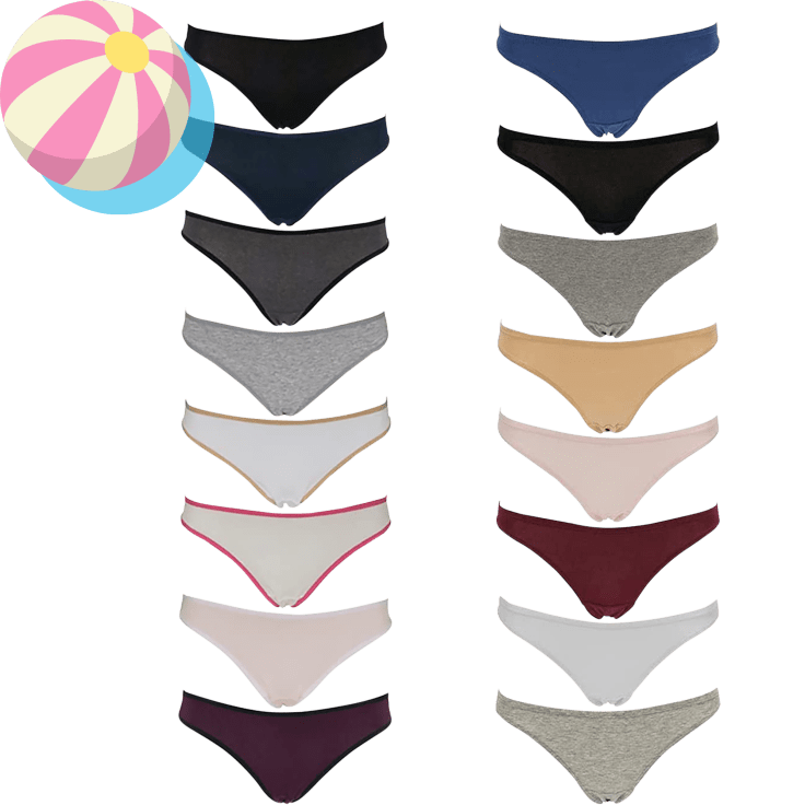 Emprella Womens Underwear Thong Panties - Colors and Patterns May