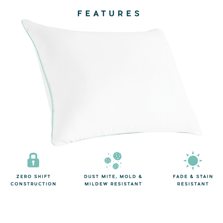 MorningSave 2Pack Coastal Comfort Luxury Gel Fiber Pillows