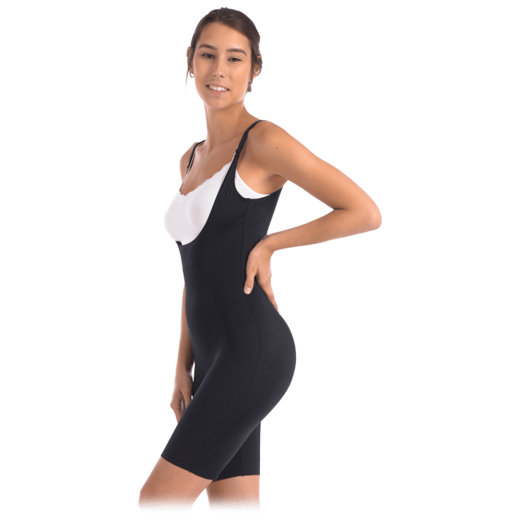 Morningsave Body Beautiful Wear Your Own Bra Bodysuit Shaper With Targeted Front Panel 7170