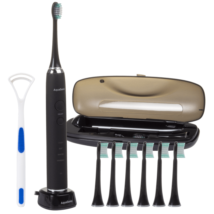 MorningSave Aquasonic 12Piece Limited Edition Ultra Whitening Toothbrush Set