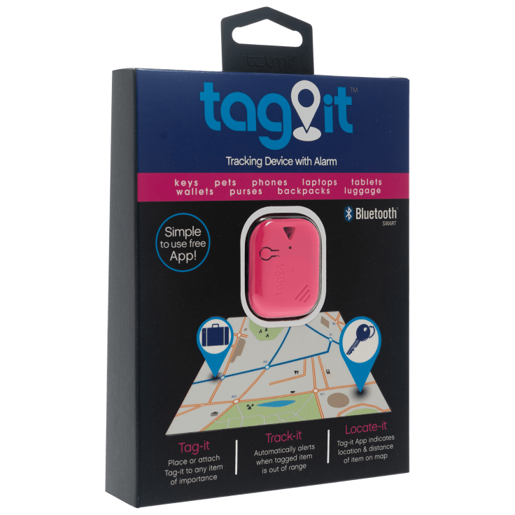Tzumi Tag It Discreet Bluetooth Tracking Device, Black, New 