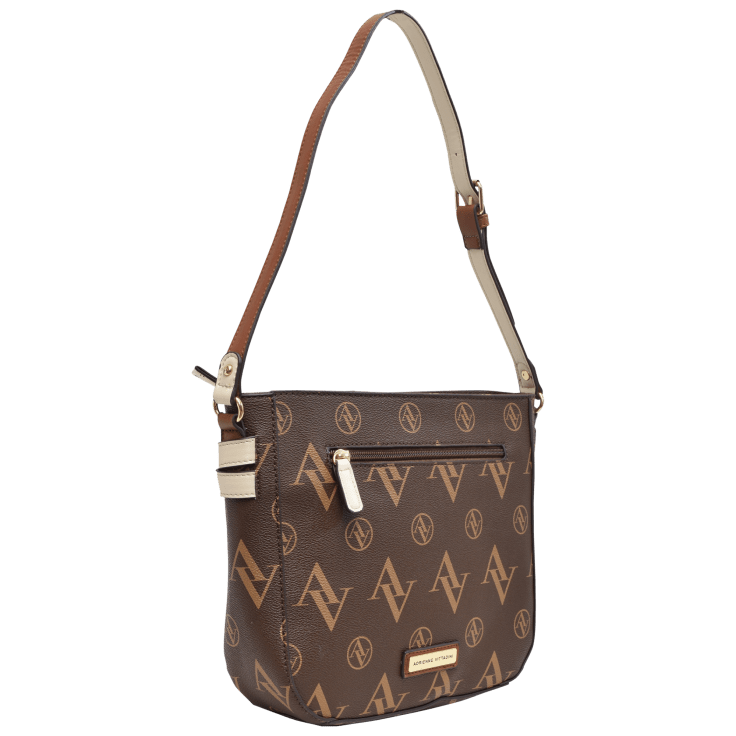 MorningSave Adrienne Vittadini Signature Shoulder Tote With Lock