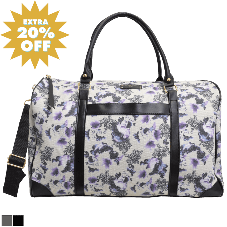 Adrienne vittadini canvas weekender bag Clearance