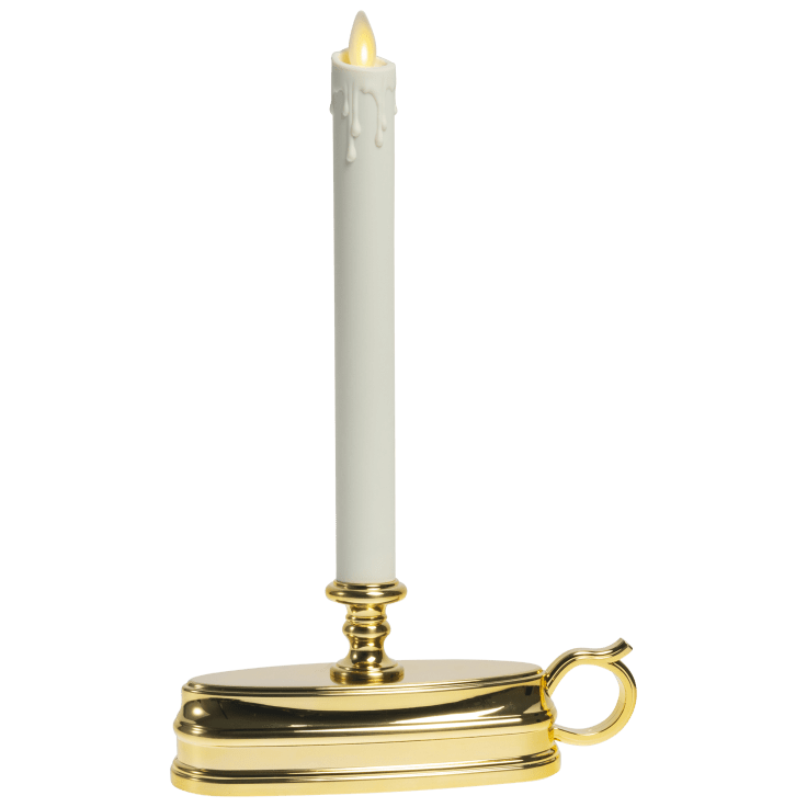 Christmas lights luminara window candle battery operated timer moving flame clearance brass