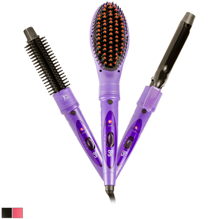 Royale USA Deluxe 3-in-1 Heated Styling Brush, Comb, & Curler