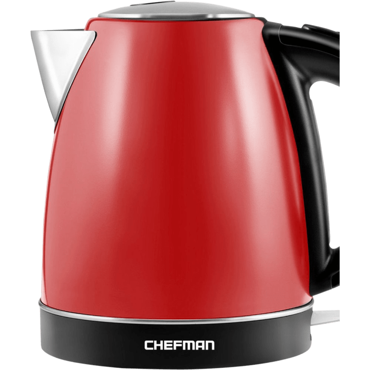 Chefman 1.7L Cordless Electric Kettle, Swivel Base, Stainless Steel 