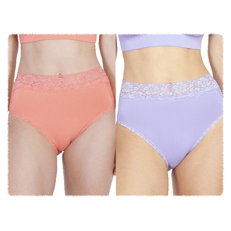 MorningSave: 2-Pack: Rhonda Shear Seamless Brief with Lace Detail