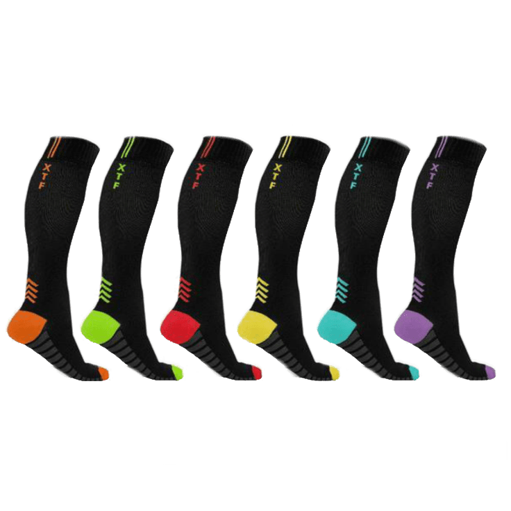 Morningsave 6 Pack Xtf Knee High Compression Socks
