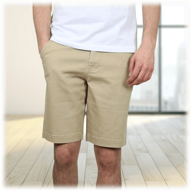 MorningSave: 2-Pack: Men's Cotton Stretch Slim Fit Chino Shorts