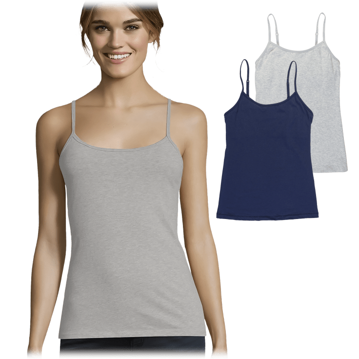 2-Pack: Maidenform Camisoles with Shelf Bra - SideDeal