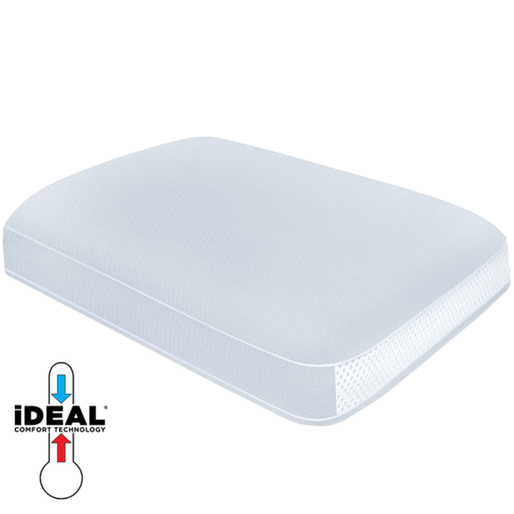 MorningSave iDEAL Comfort by SensorPedic Gel Memory Foam Firm Pillow