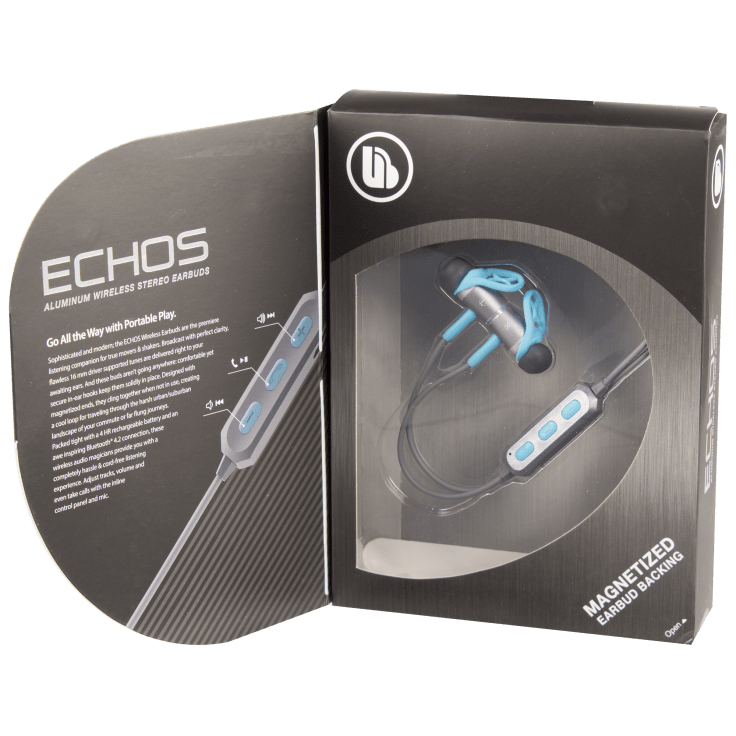 Merkury Innovations ECHOS Aluminum Wireless Earbuds