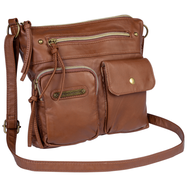MorningSave: Stone Mountain Pebble Leather Charging Hobo Bag