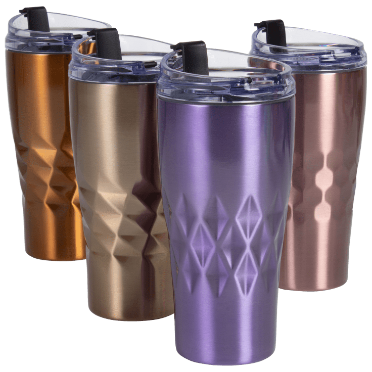 SideDeal 4Pack Primula Peak Insulated Stainless Steel Tumblers