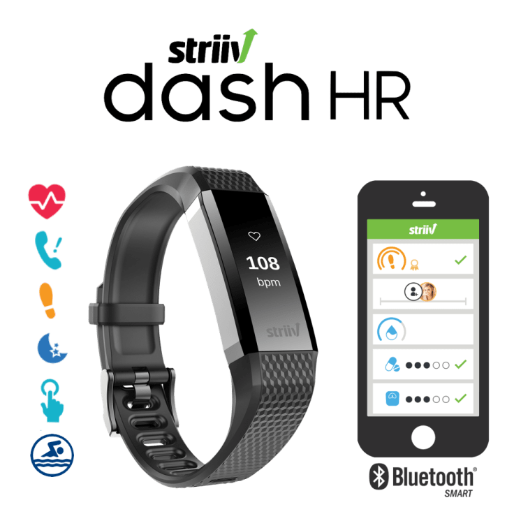 Striiv Dash HR Waterproof Smartwatch 