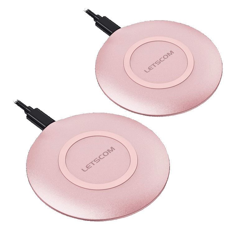 MorningSave: 2-Pack: Letscom Qi-Certified 15W Slim Wireless Chargers