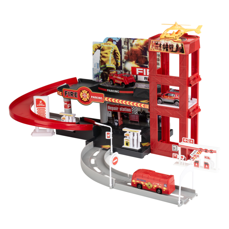 fast lane fire city playset