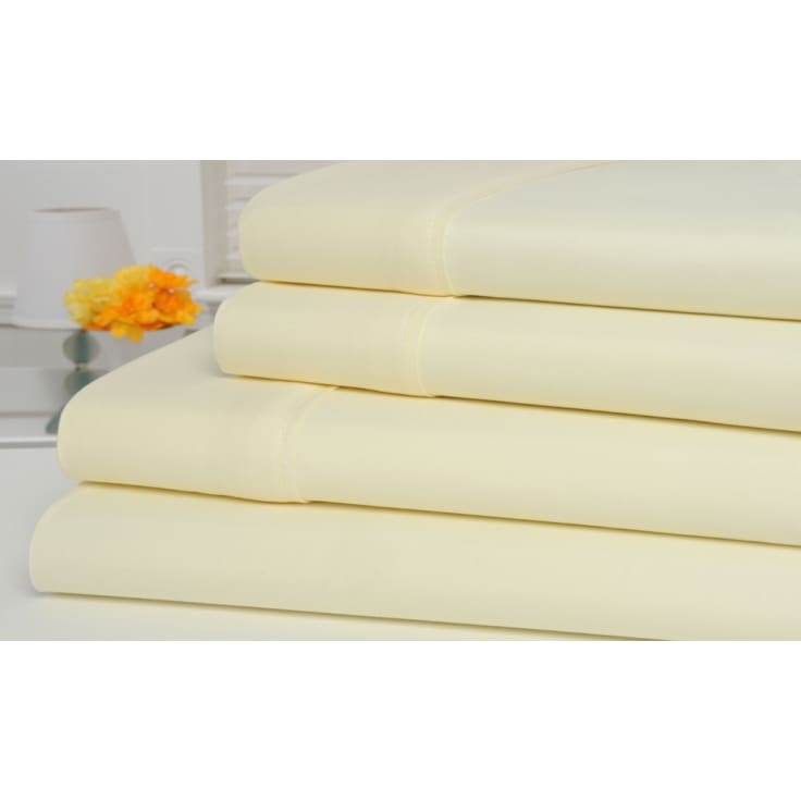 MorningSave Bamboo Comfort 4Piece Luxury Sheet Set