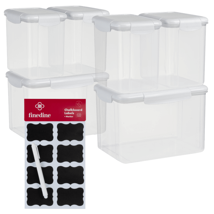 MorningSave Finedine 12Piece Plastic Kitchen Pantry Storage Containers