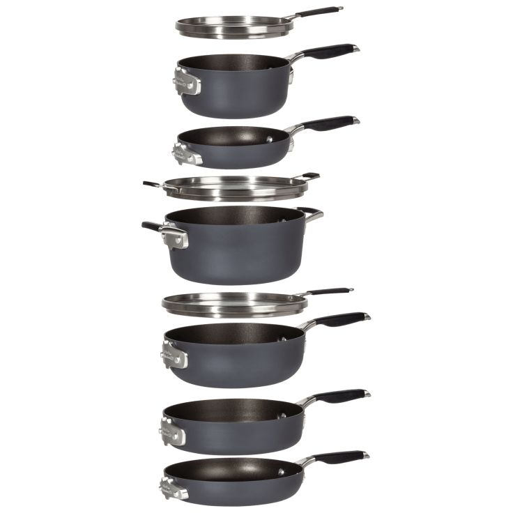 9-Piece Calphalon Space-Saving Hard-Anodized Nonstick Cookware Set only $139.99: eDeal Info