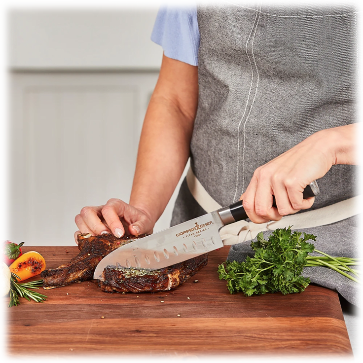 MorningSave Copper Chef Titan 10Piece TriPly Nonstick Cookware Set