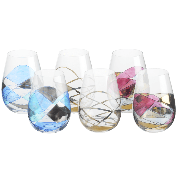 SideDeal: Antoni Barcelona 2-Piece Stemless Wine Glass Gift Box Set