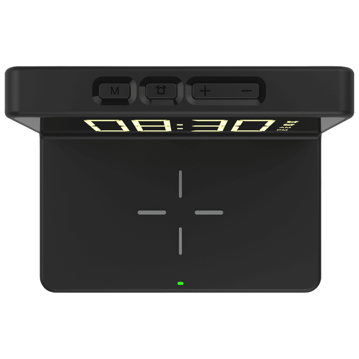 MorningSave Acesori Digital Alarm Clock with 10W Rapid Wireless Charging