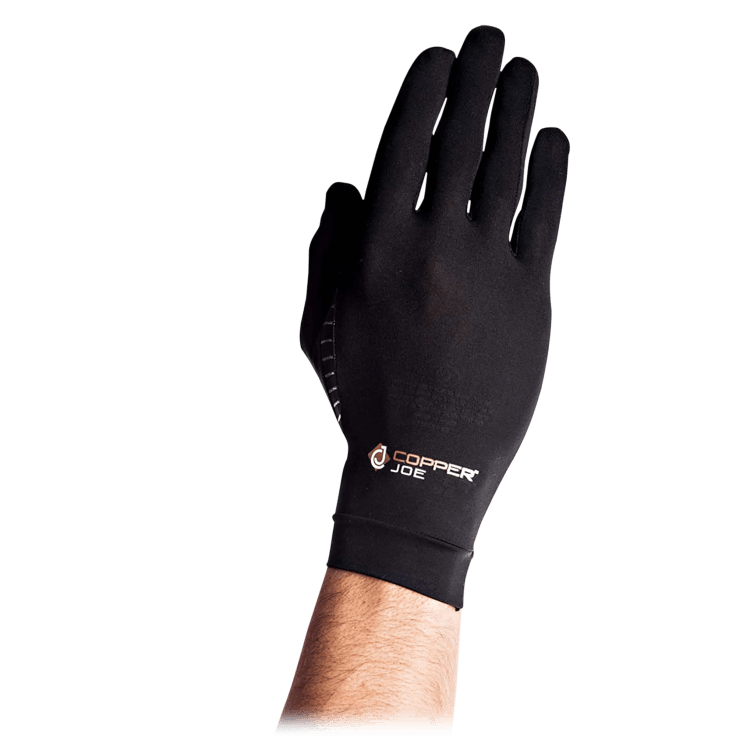 SideDeal: Copper Joe Pair of Full Finger Hand Compression Gloves