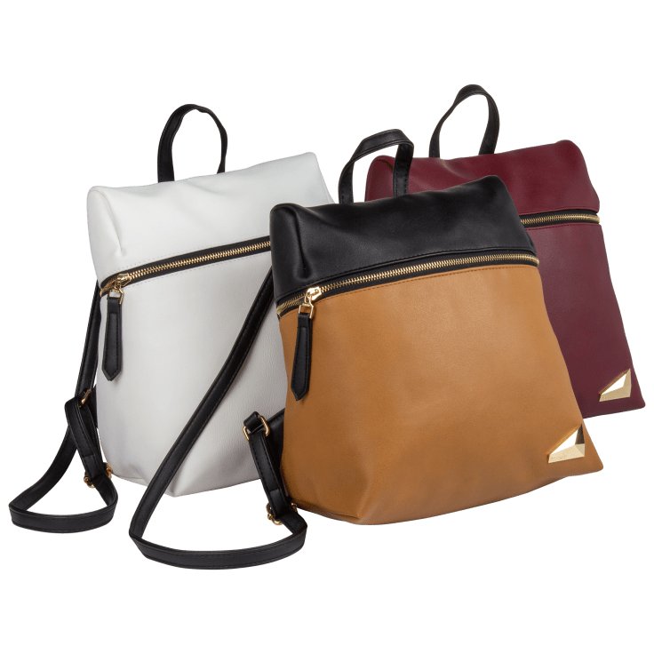 MorningSave Kensie Vegan Leather Minimalist Backpack