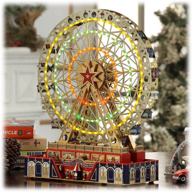 MorningSave Mr. Christmas World's Fair Grand Ferris Wheel Music Box