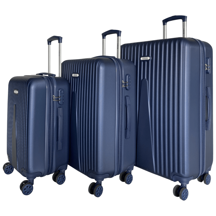 MorningSave IZOD Janisa 3Piece Expandable ABS Luggage Set