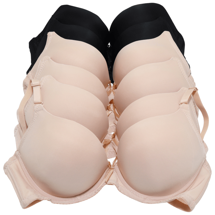 MorningSave: 6-Pack: Angelina Ultimate Push-Up Padded Bras with