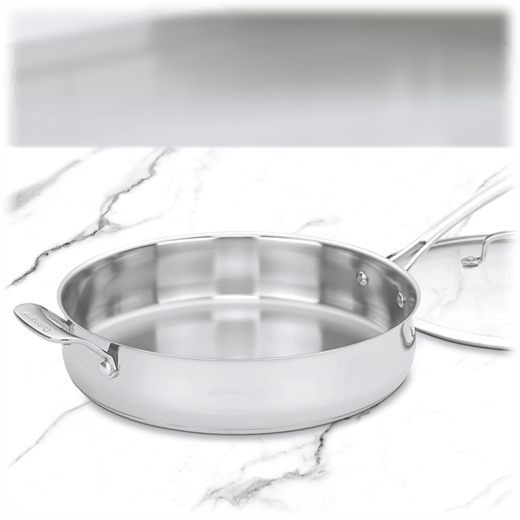 Cuisinart Advantage Open Stock Saute Pan with Lid (Brushed Silver)