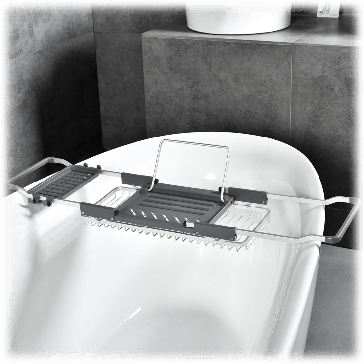 MorningSave ToiletTree Products Aluminum Bath Tub Caddy and Hanging