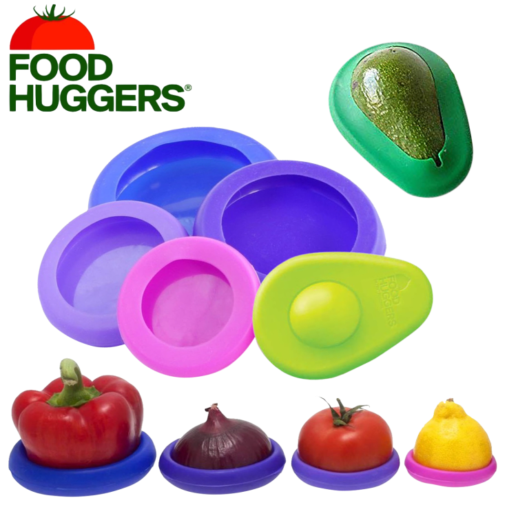 Reusable Silicone Food Huggers 5-Pack