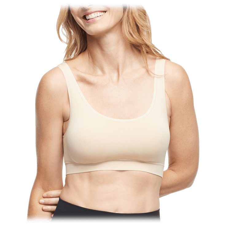 New Yummie By Heather Thompson Tanya Seamless Wire Free Scoop Neck Bra M/L ⭐️