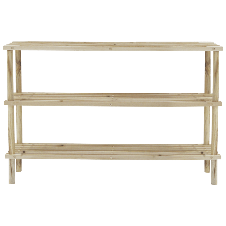 Farberware 3 tier wood shoe rack shop