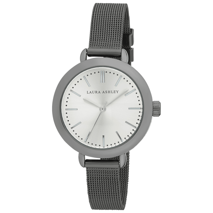 Shop Univision Laura Ashley Reloj con Correa de Malla Redonda