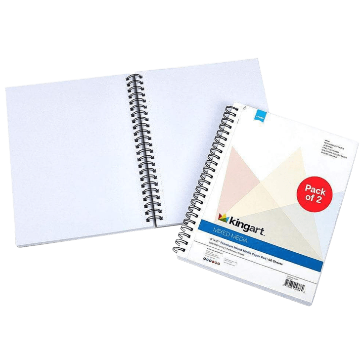 SideDeal King Art Mixed Media Heavyweight Perforated Paper Pad