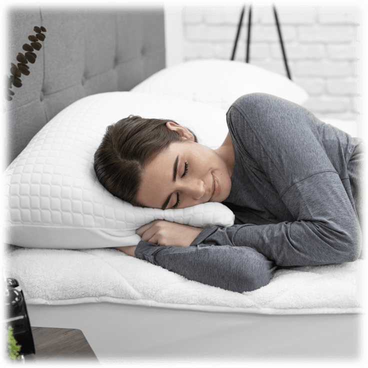 MorningSave 2Pack SensorPEDIC All Seasons Reversible Fiber Bed Pillow